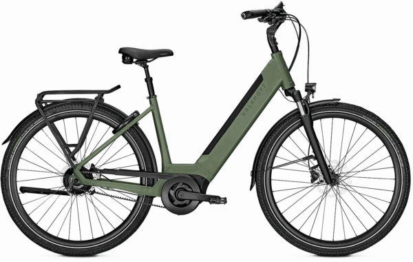 Kalkhoff IMAGE 3.B EXCITE RT (625 Wh), 5 Gang Nabenschaltung, Damenfahrrad, Wave, Modell 2024, 28 Zoll 53 cm mineralgreen matt