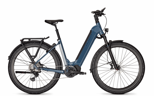 Kalkhoff ENTICE 5.B MOVE+ (625 Wh), 10 Gang Kettenschaltung, Damenfahrrad, Wave, Modell 2023, 29 Zoll 53 cm stoneblue glossy