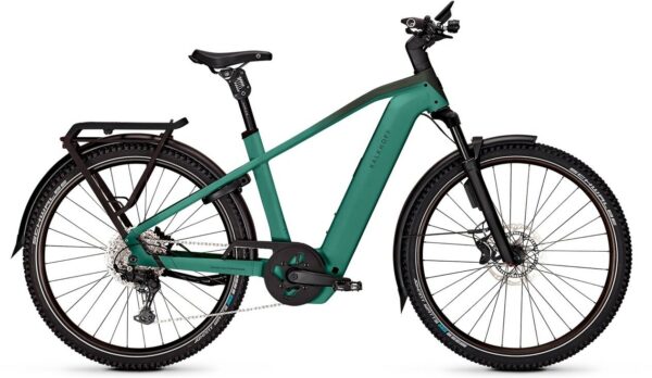 Kalkhoff ENTICE 5+ EXCITE ABS (800 Wh), 11 Gang Kettenschaltung, Herrenfahrrad, Diamant, Modell 2025, 29 Zoll 53 cm mineralgreen / huntsmengreen matt