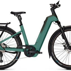 Kalkhoff ENTICE 5+ EXCITE ABS (800 Wh), 11 Gang Kettenschaltung, Unisexfahrrad, Wave, Modell 2025, 29 Zoll 58 cm mineralgreen / huntsmengreen matt