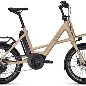 Kalkhoff ENTICE C EXCITE+ (545 Wh), 9 Gang Kettenschaltung, Unisexfahrrad, Kompakt, Modell 2025, 20 Zoll 48 cm sandstone matt