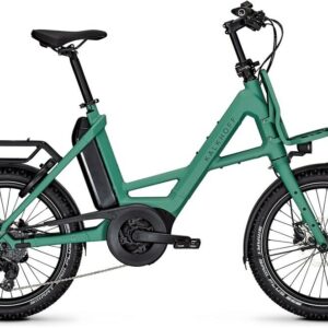 Kalkhoff ENTICE C EXCITE+ (545 Wh), 9 Gang Kettenschaltung, Unisexfahrrad, Kompakt, Modell 2025, 20 Zoll 48 cm mineralgreen matt