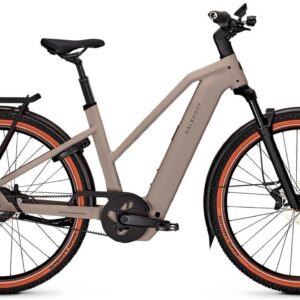 Kalkhoff ENTICE 5+ ADVANCE BELT (600 Wh), stufenlose Nabenschaltung, Damenfahrrad, Trapez, Modell 2025, 29 Zoll 48 cm moonstonegrey matt