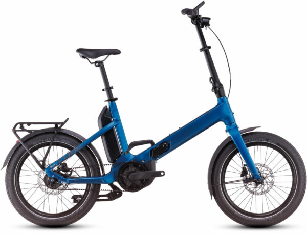 Cube Fold Hybrid Comfort 500 electricblue and reflect 2025 20" 500 Wh Faltrahmen