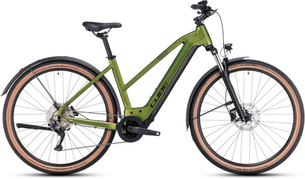 Cube Nuride Hybrid Pro 750 Allroad shinymoss´n´black 28" 750 Wh Trapez