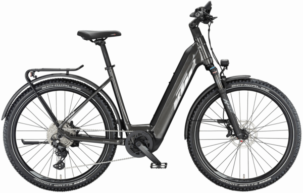KTM MACINA AERA 772 LFC (750 Wh), 10 Gang Kettenschaltung, Damenfahrrad, Deep, Modell 2024, 27,5 Zoll 60 cm machine grey (black+silver)