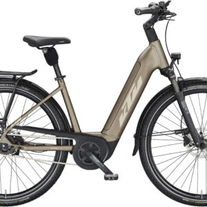 KTM MACINA CITY P610 (625 Wh), 5 Gang Kettenschaltung, Damenfahrrad, Deep, Modell 2023, 28 Zoll 51 cm oak matt (champagne+orange)