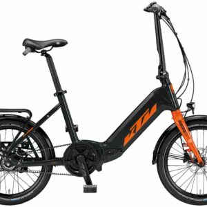 KTM MACINA FOLD 20" (500 Wh), 8 Gang Kettenschaltung, Unisex, Faltrahmen, Modell 2024, 20 Zoll 30 cm orange (black)