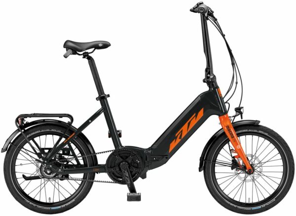 KTM MACINA FOLD 20" (500 Wh), 8 Gang Kettenschaltung, Unisex, Faltrahmen, Modell 2024, 20 Zoll 30 cm orange (black)