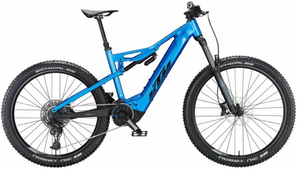 KTM MACINA KAPOHO 7973 (750 Wh), 12 Gang Kettenschaltung, Herrenfahrrad, Diamant, Modell 2024, 29 Zoll 43 cm metallic blue (black+grey)