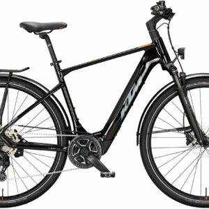 KTM MACINA SPORT SX 20 (400 Wh), 9 Gang Kettenschaltung, Herrenfahrrad, Diamant, Modell 2024, 28 Zoll 56 cm flaming black (grey+orange)