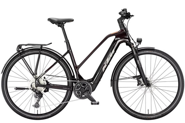 KTM MACINA SPORT SX ELITE (400 Wh), 10 Gang Kettenschaltung, Damenfahrrad, Trapez, Modell 2024, 28 Zoll