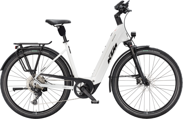 KTM CENTO 10 PLUS (800 Wh), 10 Gang Kettenschaltung, Unisexfahrrad, Deep, Modell 2025, 28 Zoll 51 cm white (black+red)