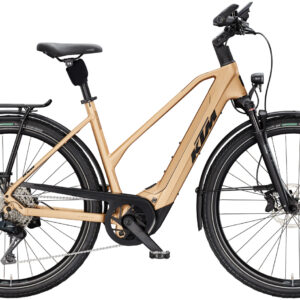 KTM MACINA STYLE 820, 11 Gang Kettenschaltung, Damenfahrrad, Trapez, Modell 2025, 28 Zoll 51 cm golden dust matt (black)