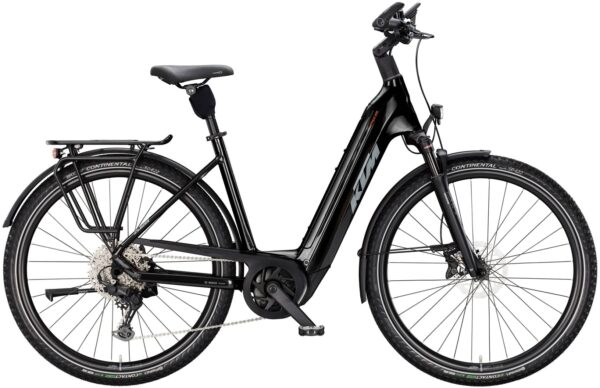 KTM MACINA STYLE 830, 10 Gang Kettenschaltung, Unisexfahrrad, Deep, Modell 2025, 28 Zoll 43 cm diamond black (grey+orange)
