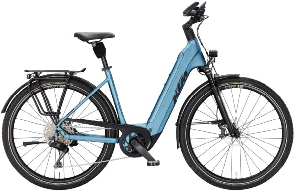 KTM MACINA STYLE 810, 11 Gang Kettenschaltung, Unisexfahrrad, Deep, Modell 2025, 28 Zoll 51 cm steel blue matt (black+light blue)