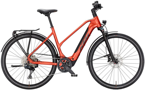 KTM MACINA SPORT SX 10, 11 Gang Kettenschaltung, Damenfahrrad, Trapez, Modell 2025, 28 Zoll 51 cm burnt orange matt (black)