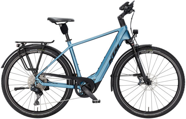 KTM MACINA STYLE 810, 11 Gang Kettenschaltung, Herrenfahrrad, Diamant, Modell 2025, 28 Zoll 51 cm steel blue matt (black+light blue)