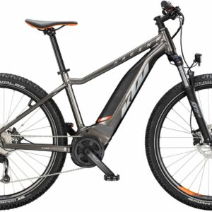 KTM MACINA RIDE 571 L, 9 Gang Kettenschaltung, Herrenfahrrad, Diamant, Modell 2025, 27,5 Zoll 38 cm machine grey (silver+orange)