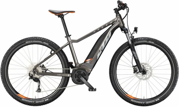 KTM MACINA RIDE 571 L, 9 Gang Kettenschaltung, Herrenfahrrad, Diamant, Modell 2025, 27,5 Zoll 38 cm machine grey (silver+orange)