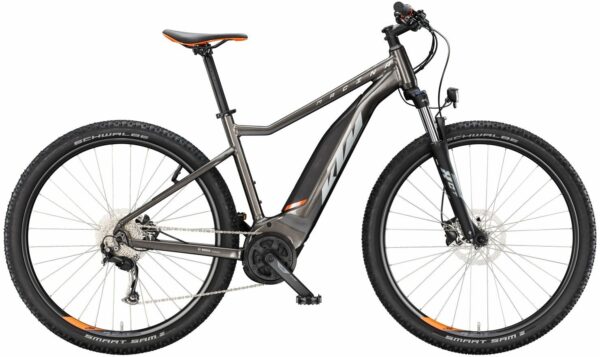 KTM MACINA RIDE 591 L, 9 Gang Kettenschaltung, Herrenfahrrad, Diamant, Modell 2025, 29 Zoll 53 cm machine grey (silver+orange)