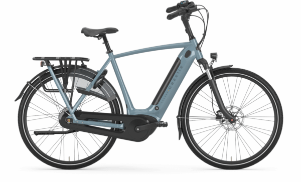 Gazelle Grenoble C7+ HMB (500 Wh), 7 Gang Nabenschaltung, Erwachsenenfahrrad, Diamant, Modell 2024, 28 Zoll 57 cm thunder greygloss