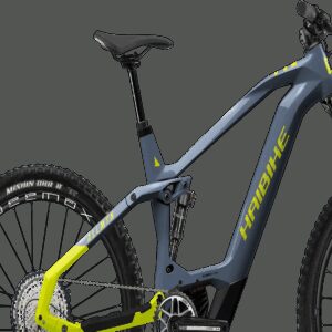 HAIBIKE AllMtn CF 11 (750 Wh), 12 Gang Kettenschaltung, Herrenfahrrad, Diamant, Modell 2024, 29 / 27,5+ Zoll 44 cm slate / neon yellow