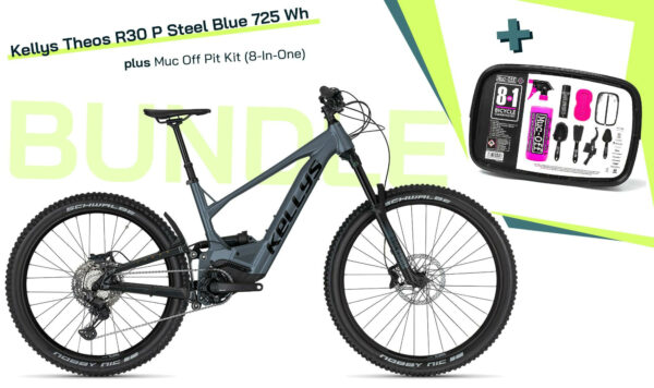 *Bundle* Kellys Theos R30 P Steel Blue 2023 29"/27,5" 725 Wh Diamant