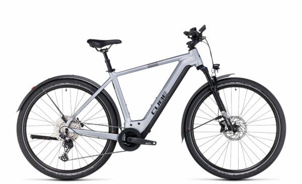 Cube Nuride Hybrid EXC 625 Allroad polarsilver´n´black 2023 28" 625 Wh Diamant