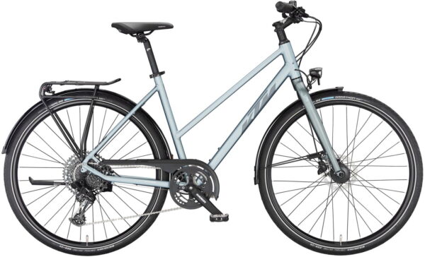 KTM LIFE LITE  - 28 Zoll 12K Trapez - azzuro silver matt