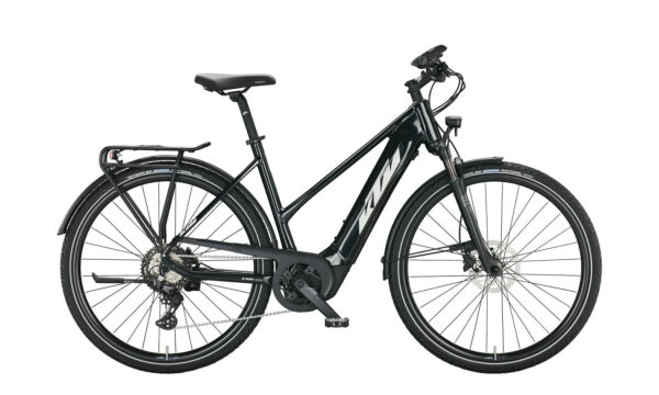 KTM MACINA SPORT 630 metallic black (silver+blue) 28" 625 Wh Trapez