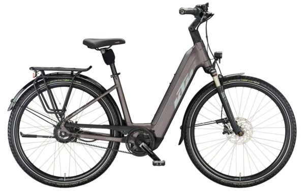 KTM Macina City 710 Belt elderberry matt (grey+orange) 28" 750 Wh Wave