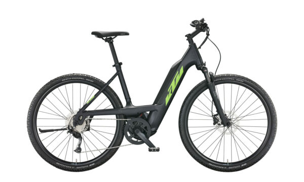 KTM MACINA CROSS 510 black matt (green+grey) 2022 28" 500 Wh Wave