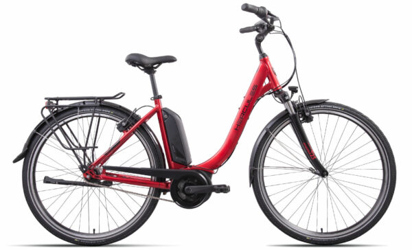 HERCULES Lyon R7 - 28 Zoll 500Wh 7N-RT Wave - redmetallic-glossy