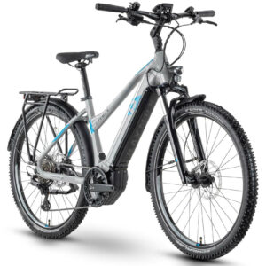 Raymon CrossRay E 6.0 M350 grey/new blue/black 27,5" 630 Wh Trapez