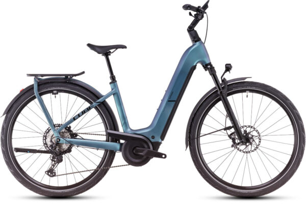 Cube Kathmandu Hybrid SLX 800 smaragdgrey and black 2025 28" 800 Wh Wave