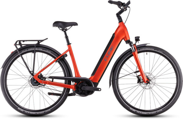 Cube Supreme RT Hybrid Deluxe EX 625 fireorange and lunar 2025 28" 625 Wh Wave