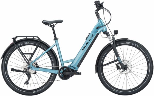 BULLS Iconic EVO 1 27,5 (750 Wh), 10 Gang Kettenschaltung, Damenfahrrad, Wave, Modell 2024, 27,5 Zoll 48 cm summit lake blue matt / summit lake blue