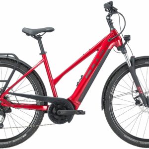 BULLS Allground EVO (750 Wh), 9 Gang Kettenschaltung, Damenfahrrad, Trapez, Modell 2024, 29 Zoll 55 cm hyper red