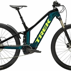 Trek Powerfly FS 4 (625 Wh), 10 Gang Kettenschaltung, Herrenfahrrad, Diamant, Modell 2022, 29 Zoll 50 cm Dark Aquatic/ Trek Black