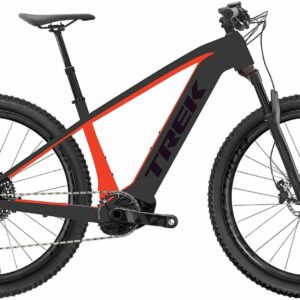 Trek Powerfly 4 625w Gen 4, 10 Gang Kettenschaltung, Herrenfahrrad, Diamant, Modell 2023, 27,5 Zoll 39.5 cm Matte Black/Gloss Red