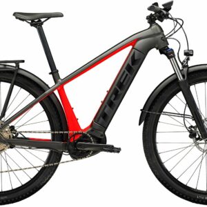 Trek Powerfly Sport 4 Equipped Gen 3 (500 Wh), 10 Gang Kettenschaltung, Herrenfahrrad, Diamant, Modell 2023, 29 Zoll 42 cm Matte Black/Gloss Red