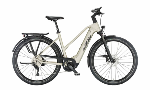 KTM MACINA STYLE 740 champagne matt (black+orange) 28" 750 Wh Trapez