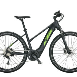 KTM MACINA CROSS 510 black matt (green+grey) 2022 28" 500 Wh Trapez