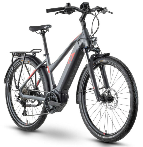 Raymon TourRay E 6.0 M350 anthracite metallic/red/black matt 27,5" 630 Wh Trapez