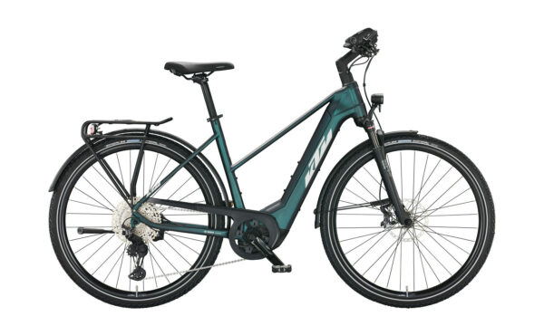 KTM MACINA SPORT 710 greenpurple-flip matt (silver+blue) 2022 28" 750 Wh Trapez
