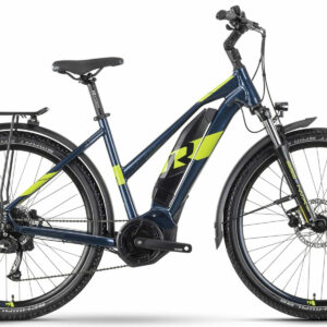 Raymon CrossRay E 3.0 T350 dark blue/limegreen gloss 27,5" 500 Wh Trapez