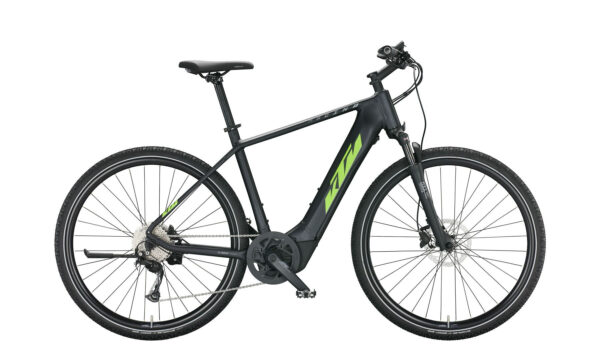 KTM MACINA CROSS 510 black matt (green+grey) 2022 28" 500 Wh Diamant