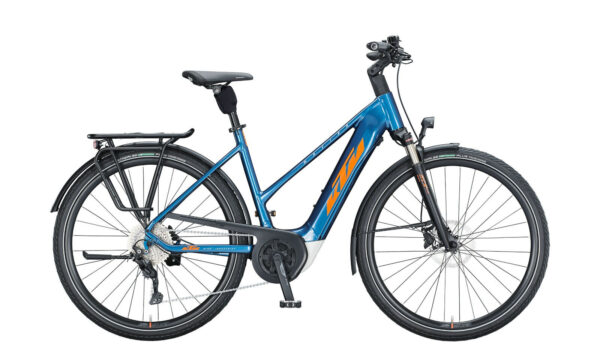 KTM MACINA TOUR P510 Denim ( Orange White ) 29" 500 Wh Trapez