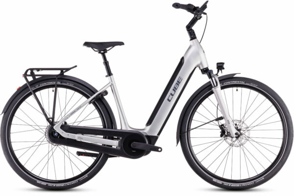 Cube Supreme RT Hybrid Comfort EXC 500 sleekgrey´n´lunar 28" 500 Wh Wave